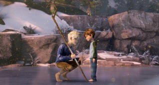 (Left to right)  Jack Frost (Chris Pine) convinces Jamie (Dakota Goya) to believe in the Guardians in DreamWorks Animation's RISE OF THE GUARDIANS to be released by Paramount Pictures.
RG-013