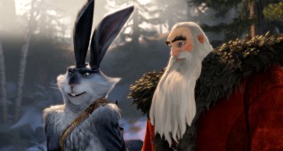 (Left to right)  Bunnymund (Hugh Jackman) and North (Alec Baldwin) in DreamWorks Animation’s RISE OF THE GUARDIANS to be released by Paramount Pictures.
RG-056